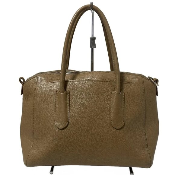 FURLA - Light Brown Leather Handbag - Picture 3 of 9
